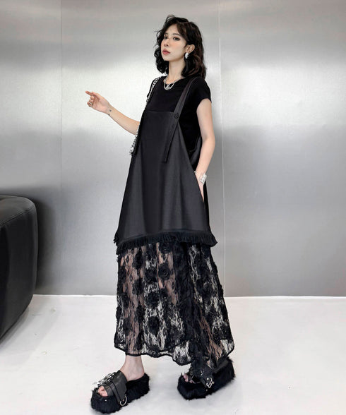 Splicing Lace Dress